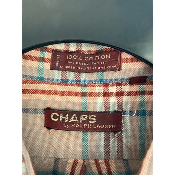 Chaps by Ralph Lauren Flannel Button Up Men's Top Large - Picture 3 of 8